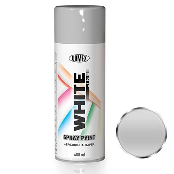 Фарба металік в балончиках 400мл Domex Срібло