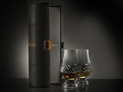 Набор бокалов для виски Glencairn Glass Cut Crystal в тубусе 2 бокала 170 мл (GGSet12c)