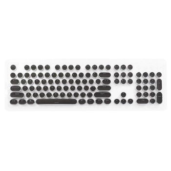 Набор ретро кейкапов Woopower на 104 клавиши для механической клавиатуры Английские Черный с серебристым (sv0311)
