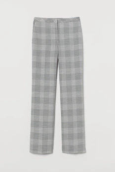 Брюки H&M 34 светло серый клетка 16038158081