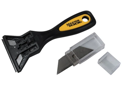 Скребок для краски MasterTool с комплектом лезвий 10 шт
