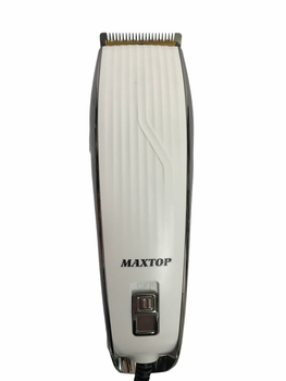 ​Машинка для стрижки из нержавеющей стали Maxtop MP-4907 Pro Белая + 4 насадки