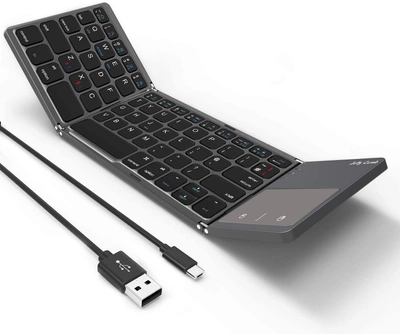 Беспроводная компактная клавиатура трансформер Jelly Comb B003B раскладка QWERTZ для iOS, Android Windows