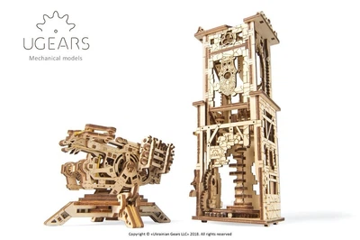 Механический 3D пазл Ukrainian Gears Башня-Аркбаллиста (292 детали)