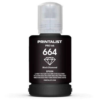 Чорнило для Epson L366 PRINTALIST 664 Black 140г PL664B