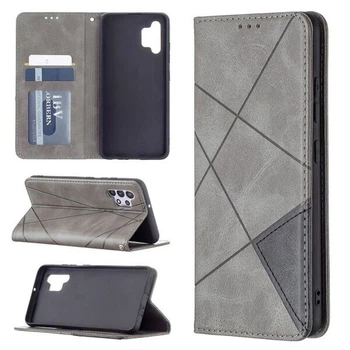 Чехол-книжка с кармашками UniCase Geometric Pattern для Samsung Galaxy A32 (А325) - Grey