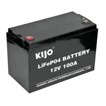 Литиевый аккумулятор 100 Ач 12В KIJO 12-100 LiFePo4 литий полимерная батарея R