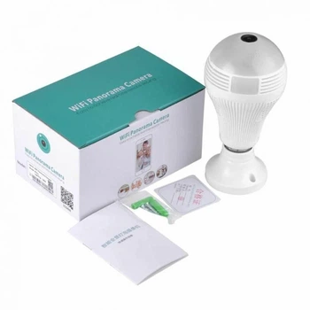 Панорамная камера лампочка Kerui WiFi Panorama Camera B13 белый