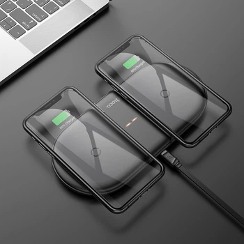 Беспроводная док-станция Hoco Dual Wireless Fast Charger для iOS|Android black