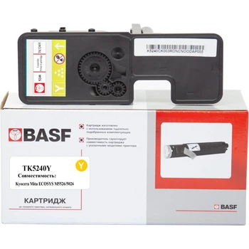 Картридж для Kyocera Ecosys M5526cdw BASF TK-5240 Yellow BASF-KT-1T02R7ANL0