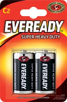 Батарейки Energizer Eveready C Super Heavy Duty 2 шт (6352532) (7638900083606)