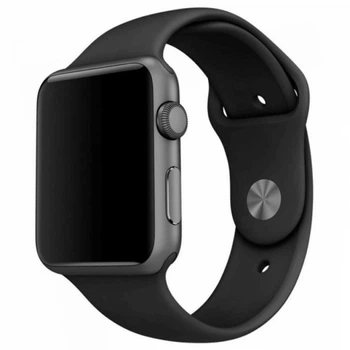 Силіконовий ремінець Sport Band Premium для Apple Watch 38 / 40 / 41 mm All Series Black (11126799)