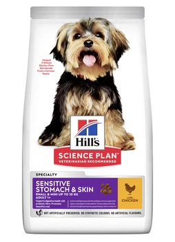 Сухой корм Hill's Science Plan Adult Sensitive Stomach & Skin Small & Mini для собак с курицей 1,5 кг