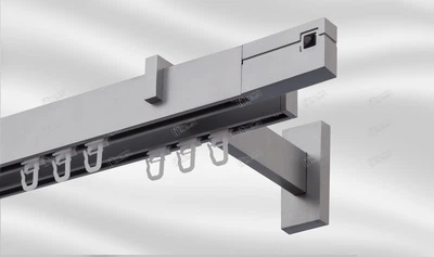 Карниз подвійний Square Line 160 див. Сатин Фінал Квадро з чорним каменем