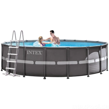 Каркасный бассейн Intex 26330 - 1, 549 х 132 см (лестница, тент, подстилка)