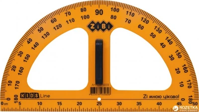 Транспортир ZiBi Teacher 50 cм Жовтий (ZB.5659)