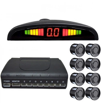 Комплект парковочной системы для авто Assistant Parking Sensor на 8 датчиков Черный (701083)
