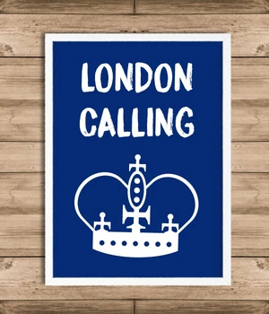 Постер Happy Moments для британської вечірки "LONDON CALLING" А4 без рамки (L-203)