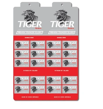 ​Леза для бритви Tiger Platinum Razor Blades (100 лез)