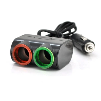 АЗУ разветвитель Olesson 1631 12V-2*12V+USB Black