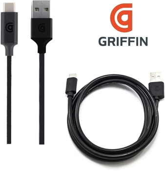 Кабель Griffin Charge/Sync Cable USB-A to USB-C 1 м Black (GP-006-BLK)