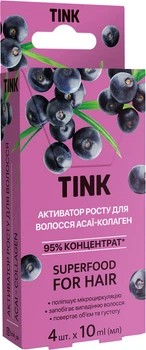 Концентрированный активатор роста для волос Tink Асаи-Коллаген 10 мл x 4 шт (4823109403406)