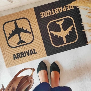Коврик придверный с принтом Arrival Departure Arivans 45х75 см 76-87720