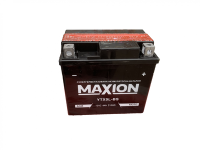 Мото аккумулятор MAXION YTX5L - BS 12V 4Ah 70A (EN) AGM