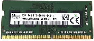 Пам'ять SK hynix 4 GB SO-DIMM DDR4 2666 MHz - (HMA851S6DJR6N-VK)