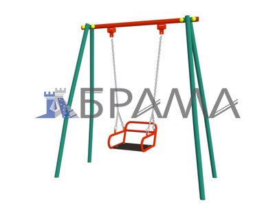 Качель одинарная металлическая "БРАМА"