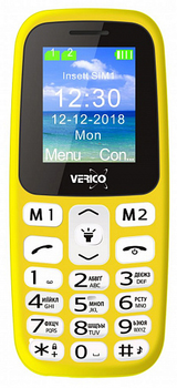 Мобільний телефон Verico Classic A183 Yellow (4713095608278)