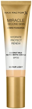 Тональна основа Max Factor Miracle Second Skin №02 Fair Light 30 мл (3614229764796)