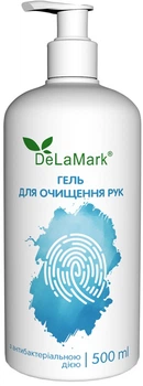Гель для очищення рук DeLaMark з антибактеріальною дією 500 мл (4820152332219)