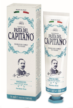 Зубная паста Pasta del Capitano 1905 Для курильщиков 75 мл (8002140337000)