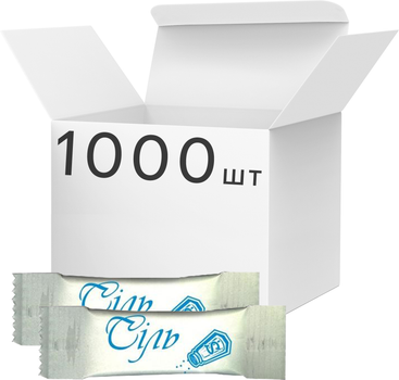 Упаковка солі в стиках Асканія Стандарт 1 г х 1000 шт. (4820071640860)