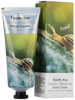 Крем для рук FarmStay Visible Difference Hand Cream Snail з муцином равлика 100 г (8809636280440/8809338560055)