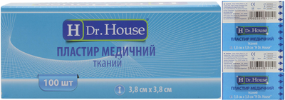 Пластир медичний тканинний H Dr. House 3.8 см х 3.8 см (5060384392141)