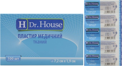 Пластир медичний тканинний H Dr. House 7.2 см х 1.9 см (5060384392134)