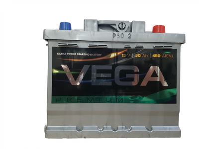 Автомобільний акумулятор VEGA LE 6CT-50-0 50AH/480A R+ (207 х 175 х 190)