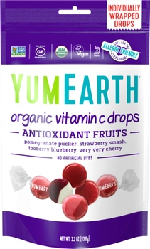Леденцы YumEarth Органические Антиоксидантные фрукты с витамином С 93.6 г (810165011502)
