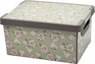 Коробка для зберігання речей Proff Rose Пластикова 36 х 28 х 18 см (PF2601833/Ros)