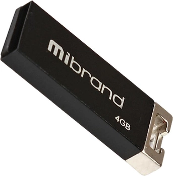 Mibrand Chameleon 4 GB USB 2.0 Black (MI2.0/CH4U6B)