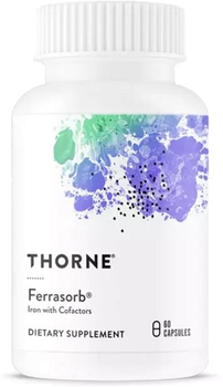 Комплекс Thorne Research Строительная Формула Крови Ferrasorb 60 гелевых капсул (693749750031)