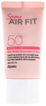 Сонцезахисний тонувальний крем A'pieu Super Air Fit Mild Tinted Sunscreen SPF50+ PA+++ 50 мл (8809643530538)