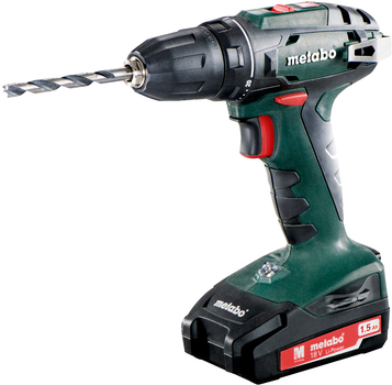 Акумуляторний дриль-шурупокрут Metabo BS 18 2х1.5 А·год кейс (602207550)