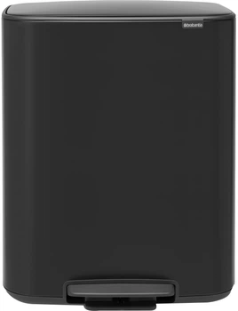 Відро для сміття Brabantia Bo Pedal Bin 60 л Чорне матове (211362)