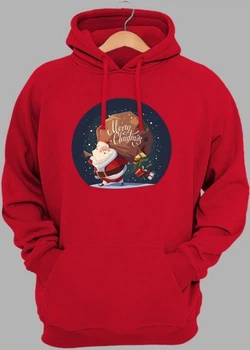 Худі чоловіче JHK Santa With Gifts (Санта з подарунками) SWRAKNG-RD/NG 2XL Червоне (2000000945811)