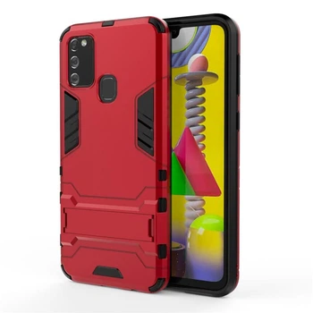 IronMan ультратонкий защитный бампер для Samsung M30s/M21 Красный