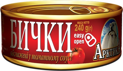 Бічки Арктика обжарені в томатному соусі №5 230 г