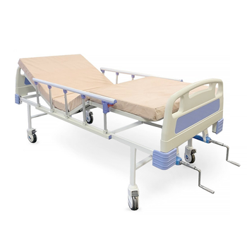 Ліжко для лежачого хворого медичне КФМ-4-2 функціональне чотирисекційне з бічними огорожами та колесами ОМЕГА